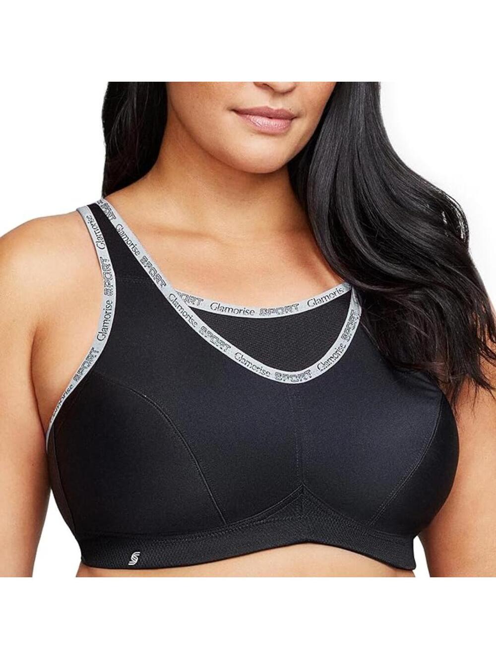 NWOT Glamorise Women's No-bounce Camisole Sports Bra Wirefree #1066, 50C